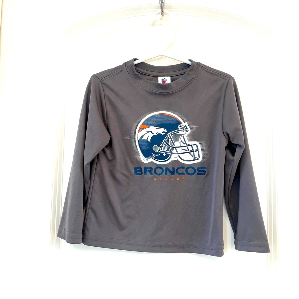 NFL Denver Broncos Toddler Boys Long Sleeve Shirt, 2T